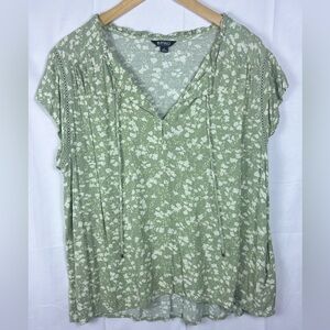 Buffalo Exchange David Bitton Sage Floral Blouse